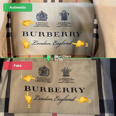 authenticity of Burberry coat